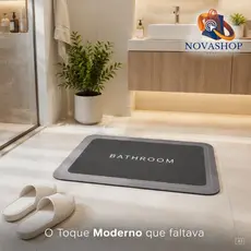 Tapetes De Banheiro Secagem Rápida Em Microfibra Antiderrapante / Porta De Entrada