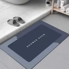 Tapete Absorvente Secagem Rápida Antiderrapante de Banheiro/Porta