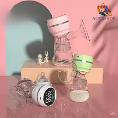 Bomba tira-leite elétrica recarregável: acompanha frasco coletor. Sensação suave que não machuca.