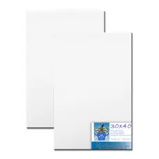 Kit 02 Telas De Pintura 30x40 Prontas Para Uso 100% Algodão