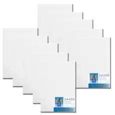 Kit 10 Telas De Pintura 16x22 Prontas Para Uso 100% Algodão
