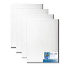 Kit 4 Telas De Pintura 27x35 Prontas Para Uso 100% Algodão
