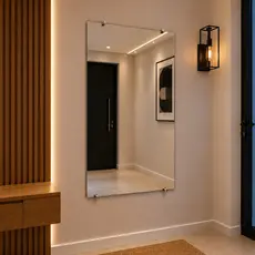 Espelho 100x70 Grande Lapidado Para Quarto/Sala/Banheiro Barbear Maquiagem Penteadeira Decorativo