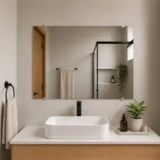 Espelho Grande Lapidado Decorativo para Maquiagem Penteadeira Quarto/Sala/Banheiro Para Parede