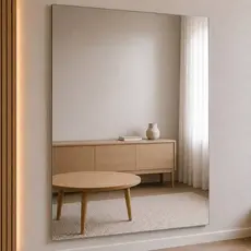 Espelho 90x60 Grande Lapidado Para Quarto/Sala/Banheiro Para Barbear/ Maquiagem Penteadeira Decorativo