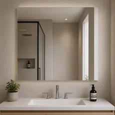 Espelho 100x80/ Espelho 80x100 Grande Lapidado Para Parede Banheiro Sala Quarto