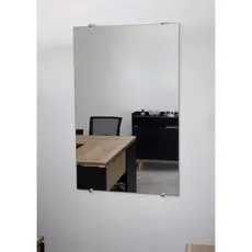 Espelho Retangular De Vidro 70x60cm Para Fixação Em Parede - Quarto/Banheiro/Sala