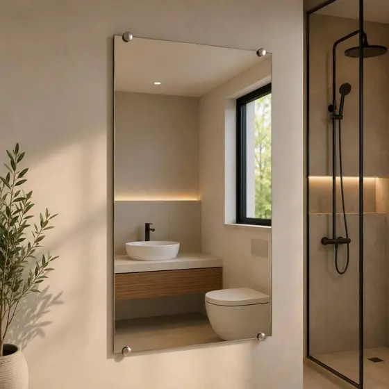 Espelho Decorativo GRANDE 100x60 Lapidado Para Quarto/Sala/Banheiro Penteadeira