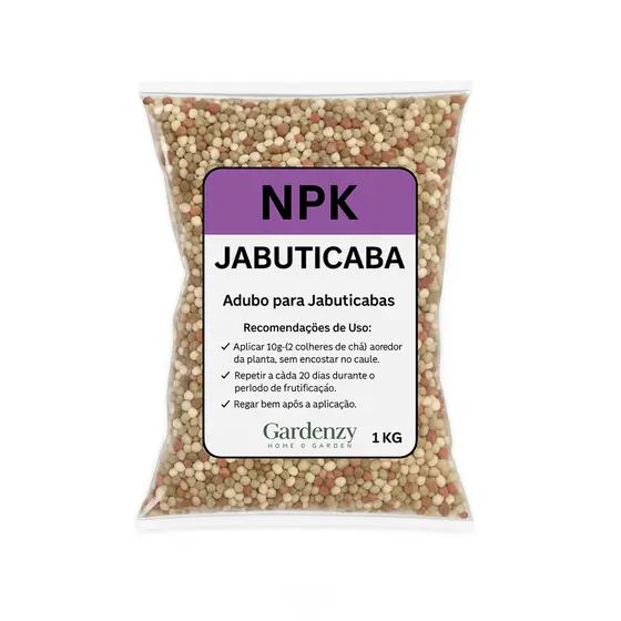 Adubo Fertilizante para Jabuticabas NPK + Micronutrientes – Frutificação e crescimento 01kg / 03kg