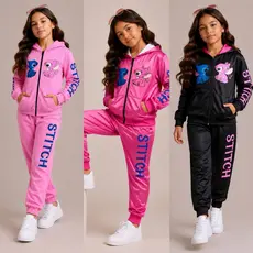 Conjunto Infantil Feminino Estiloso De Inverno Kit Duas Peças Menina Blogueirinha Stitch Emily Vick