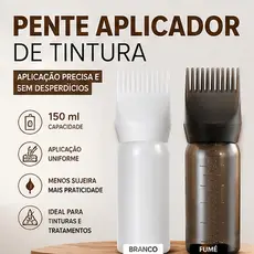 Pente Frasco Aplicador de Tintura para Cabelo 150ml Garrafa Capilar