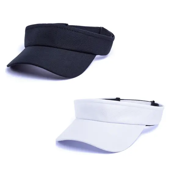 Kit 2 Viseira Proteção UV Esportiva Ajustável Chapéu De Verão