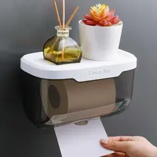 Suporte De Papel Higiênico Parede Banheiro Caixa Organizadora De Papel Higiênico Sem Furar Parede