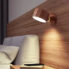 Lâmpada De Cabeceira Recarregável Magnetica Para Parede Do Quarto Corredor E Varanda USB LED