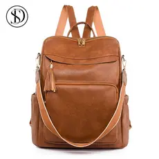 Mochilas Femininas Escolar Bolsa De Viagem Faculdade Trabalho Casual Bolsa Elegante Antifurto