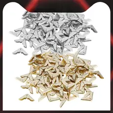 100pcs Tone Scrapbooking álbum canto protetor cartão menu arquivo livro de metal