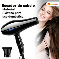 Secador de Cabelo 3200W Profissional 110V - Alto Desempenho e Segurança