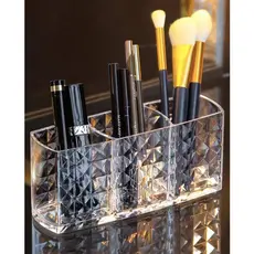 Porta Pincel Diamante Organizador Acrílico Maquiagem
