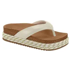 Tamanco Papete Feminina FlatForm Beira Rio Dedo Brilhos