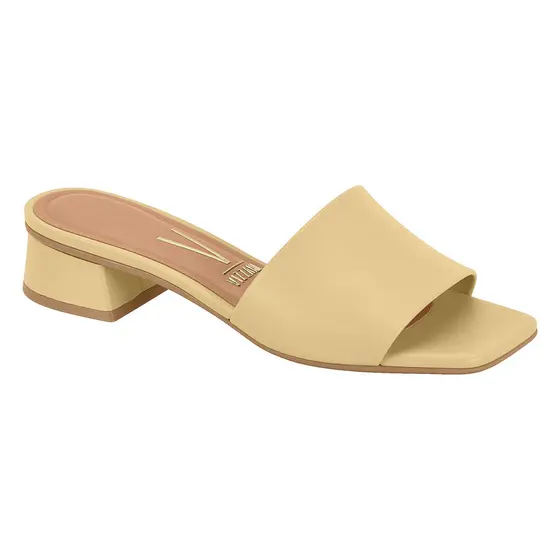 Tamanco Feminino Vizzano Mule Slide Salto Bloco Baixo Casual