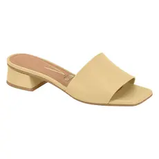 Tamanco Feminino Vizzano Mule Slide Salto Bloco Baixo Casual