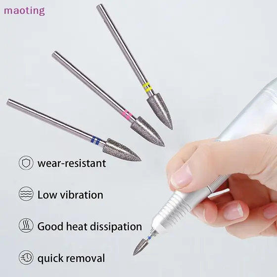 [maoting] 1 Unidade De Brocas De Cone Para Unhas , Máquina De Pedicure , Ferramentas Limpeza De Cutículas De Pés , Lixa