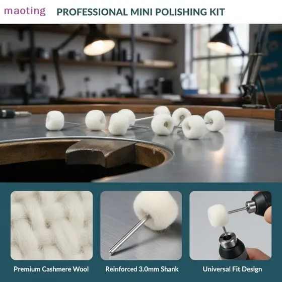 [maoting] 10 Peças Mini Cabeça De Lixa De Moagem Disco Abrasivo Feltro 2.35/3mm Haste Rodas De Polimento Metal Polonês E