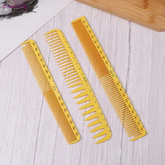 [maoting] Corte De Cabelo Amarelo Cabeleireiro Profissional Pontiagudo Cauda Barbeiro Escova De Dente Largo Masculino [M