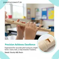 Profissional Oito Buracos Agudos Flauta Longa Soprano Gravador Clarinete Grau Alimentício ABS Não-Tóxico Instrumentos