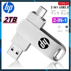 Unidade flash USB HP 2TB 1TB OTG Metal TYPE-C 512GB 256GB 128GB Android microOTG Pen Driver 32GB 64GB 16GB 8GB