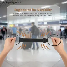 vhddyvikgnon Alças Elásticas Ajustáveis Para Bagagem , Cintos Duráveis Antiderrapantes Mala , Segurança , Hotel , Avião