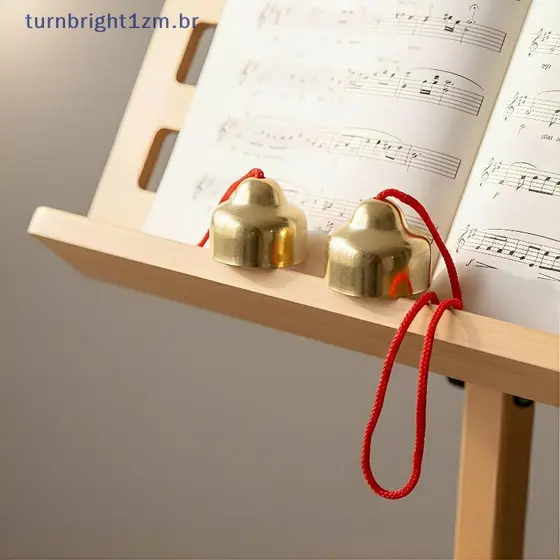 Nobleflyingzm Crianças Sinos Instrumento De Brinquedo De Percussão De Metal Com Cordas Alças Para Atividades Em Sala De
