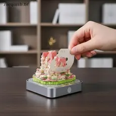 Calendário De Mesa Contemporâneo ZA 2027 Com Luz LED E Rasgo 3D Para Espaços Criativos