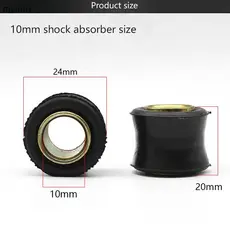 1 Pçs Motocicleta Traseira Sho Absorvente De Borracha Amortecedor 10mm 12mm Pára-Choques Blo Manga Almofada Anéis