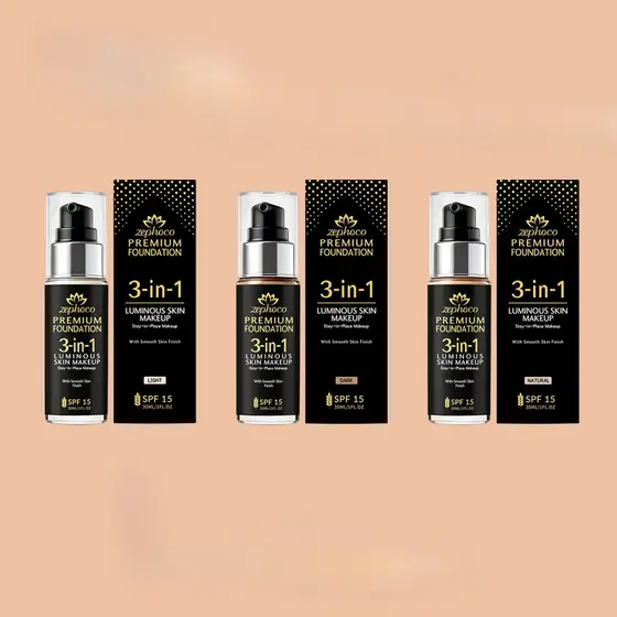 Multi Função 3 Em 1 Segurar Fundação Coleção Capa Manchas Equilíbrio Óleo Da Pele Hidratante Primer Efeito Resistente Ao