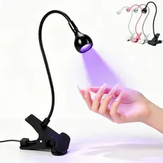 Lâmpada Profissional Do Secador De Unhas Gel , Luz Flexível Prego Diodo Emissor De Pescoço De Ganso De 3W Para A Secagem