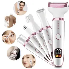 O Barbeador Elétrico Cinco Em Um É Adequado Para Nariz , Cabelo , Rosto , Sobrancelhas , Braços , Pernas , Axilas E Geni