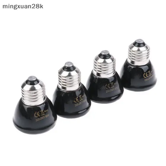 [mingxuan28k] 1Pc 220-240V Lâmpada De Aquecimento Infravermelho Distante Bla Cerâmica E27 Aquecedora Para Animais De Est