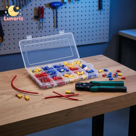 Lunaris Isolado Terminal Blo Conjunto Com Alicate 102/280 Pçs Kit Conector Elétrico Confiável Para Reparo Do Sistema De