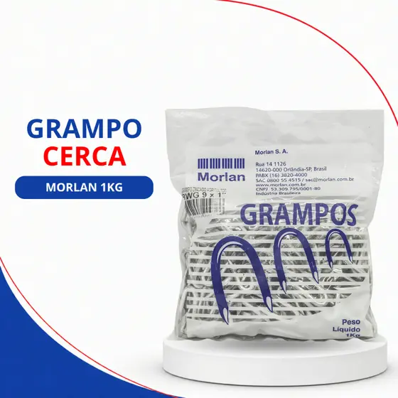 KIT 2 UNIDADES - MORLAN GRAMPO CERCA 9X1 1KG