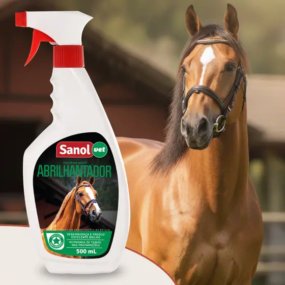 Abrilhantador Para Pelagem de Cavalos 500ml Sanol Dog