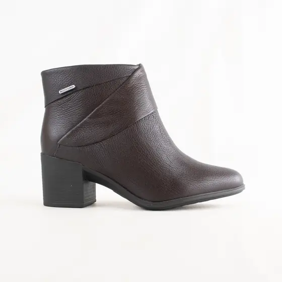 Bota Inverno Cano Curto Bottero Mini Feminina Couro Legítimo Confort Casual Trabalho 346918