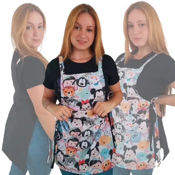 Avental Bata Estampado Professora