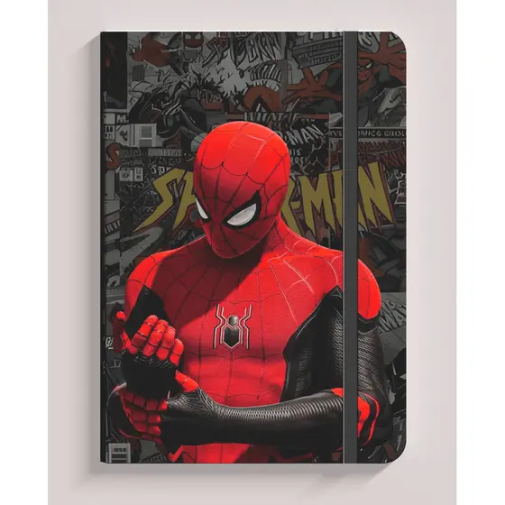 Caderno Moleskine & Sketchbook. 21x14cm Tema super herois HOMEM ARANHA