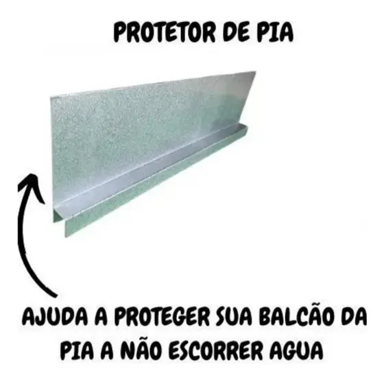 Salva Protetor Pia 1,00 X 10 Cm Al Balcão Cooktop Oferta