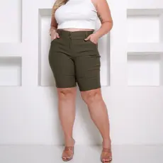 Bermuda Social Feminina Plus Size