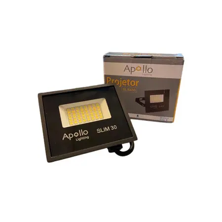 PROJETOR LED 30W 6500K SLIM 7,7X6 - APOLLO