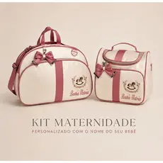 Kit Bolsa Maternidade Com Nome Do Bebê- Impermeável e Térmico- 02 Bolsas Maternidade
