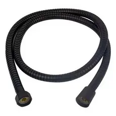 Engate Mangueira Flexível Aço Inox Preto Fosco Rosca De 1/2 Polegada Para Ducha Higiênica Chuveiro