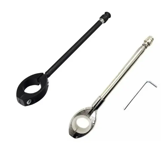 Antena Corta Pipa Moto Retrátil Anti Cerol Aço Inox Guidão